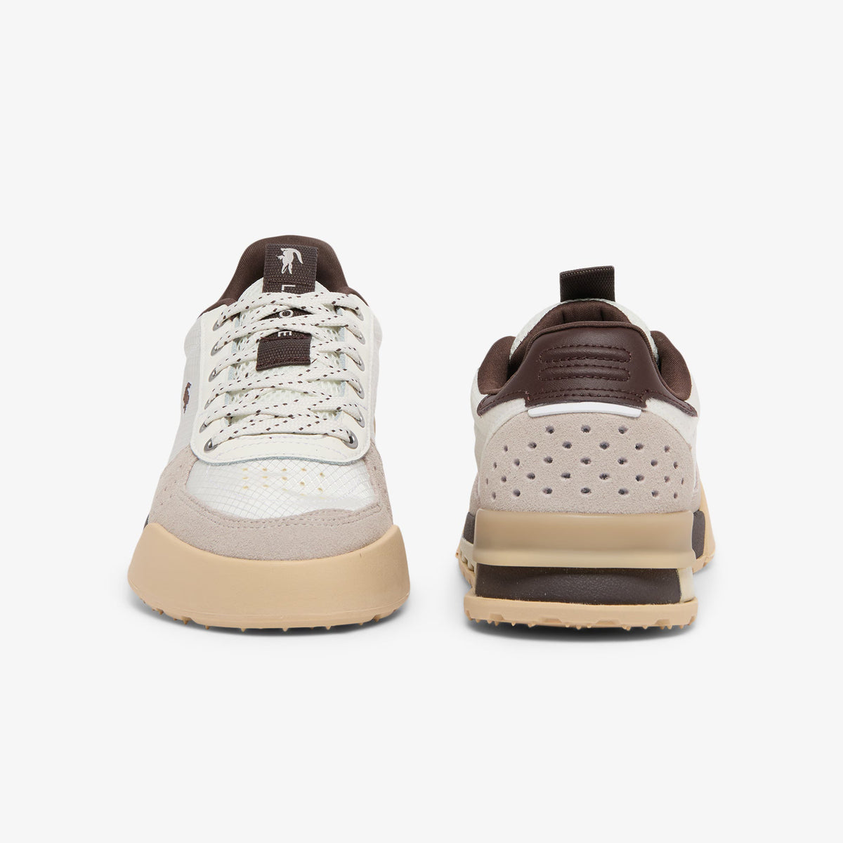 Sapatilhas Mulher Lacoste Slam Break Branco/Castanho Lacoste 