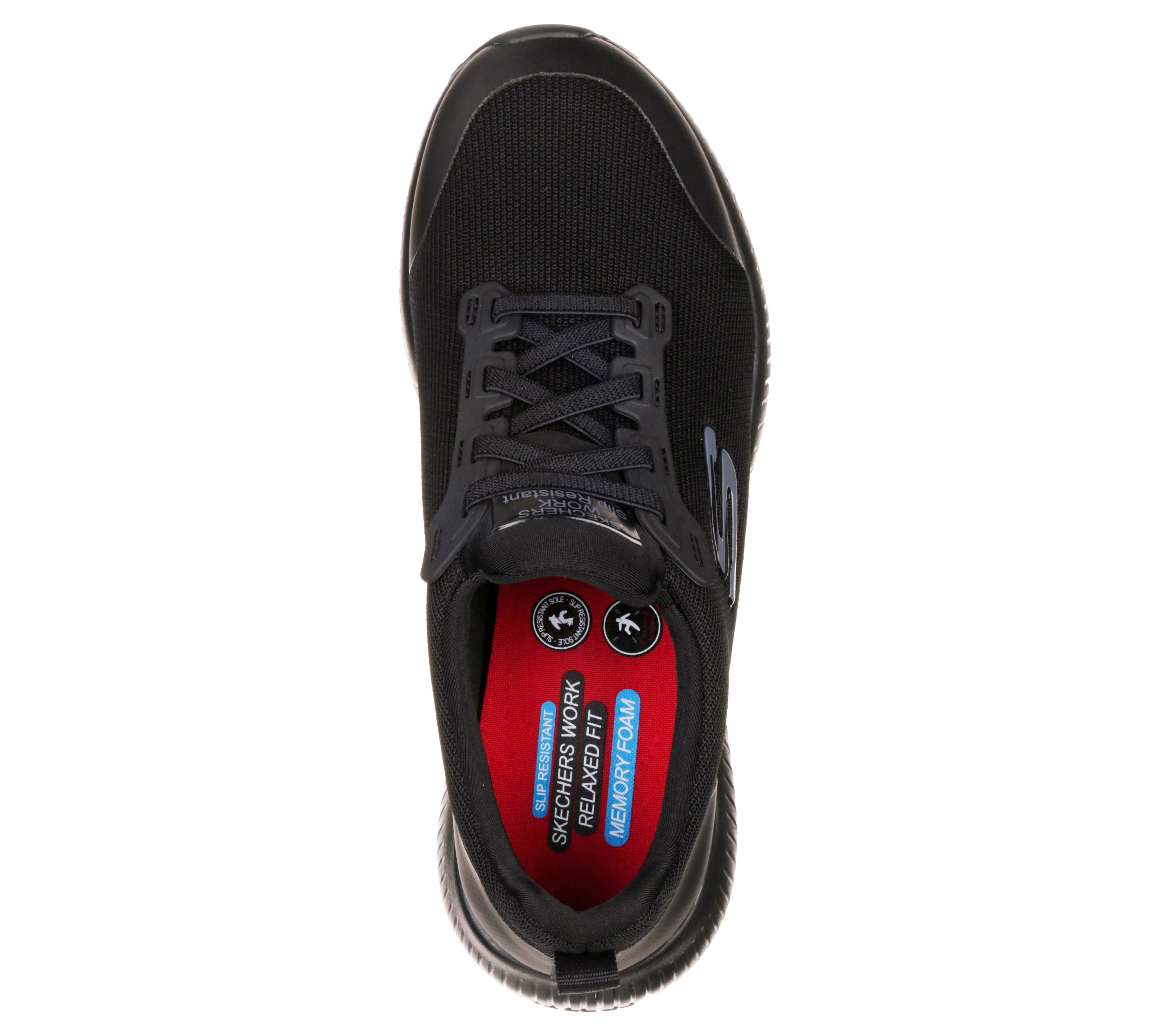 Sapatilha Profissional Skechers Antiderrapante Squad Preta Skechers 