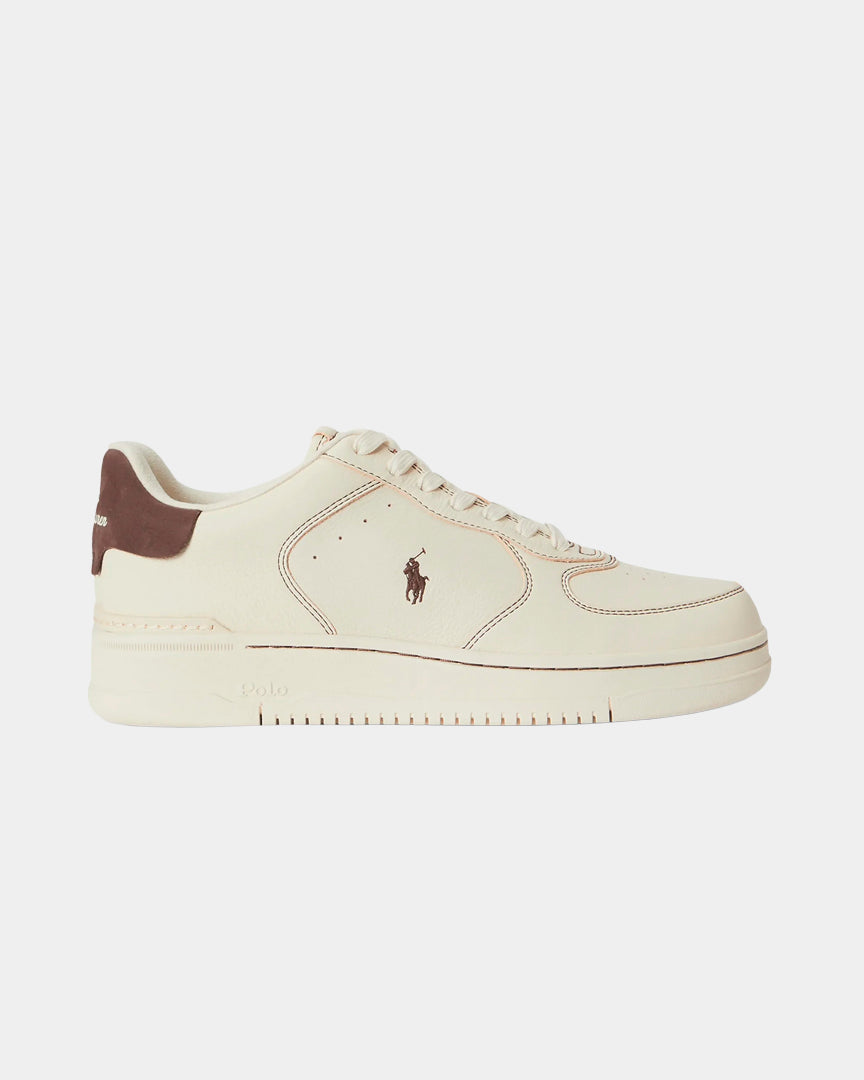 Sapatilhas Polo Ralph Lauren Masters Court Bege/Castanho Polo Ralph Lauren 