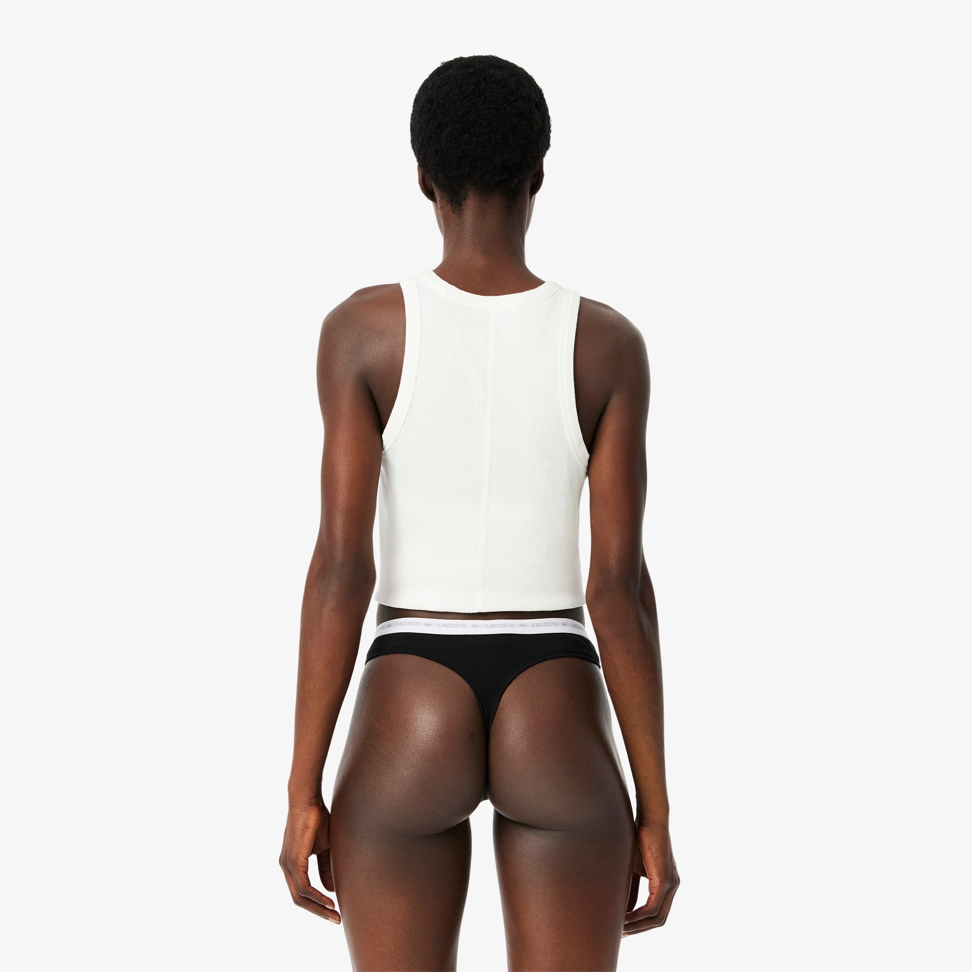 Lacoste Pack 3 Cuecas String Preto Lacoste 