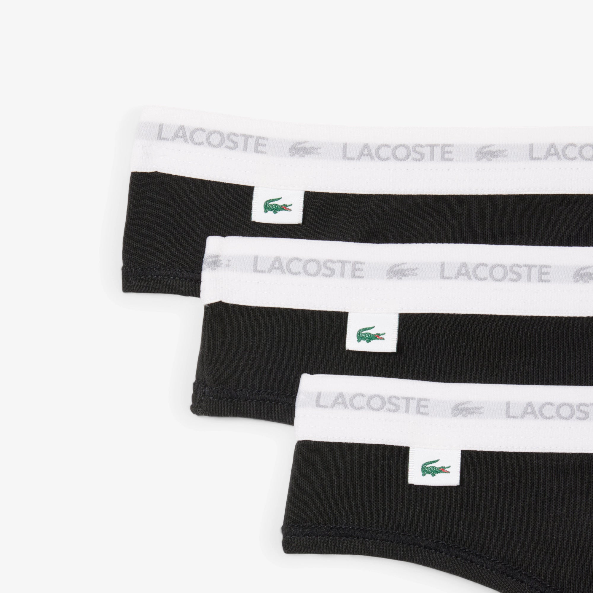 Lacoste Pack 3 Cuecas String Preto Lacoste 