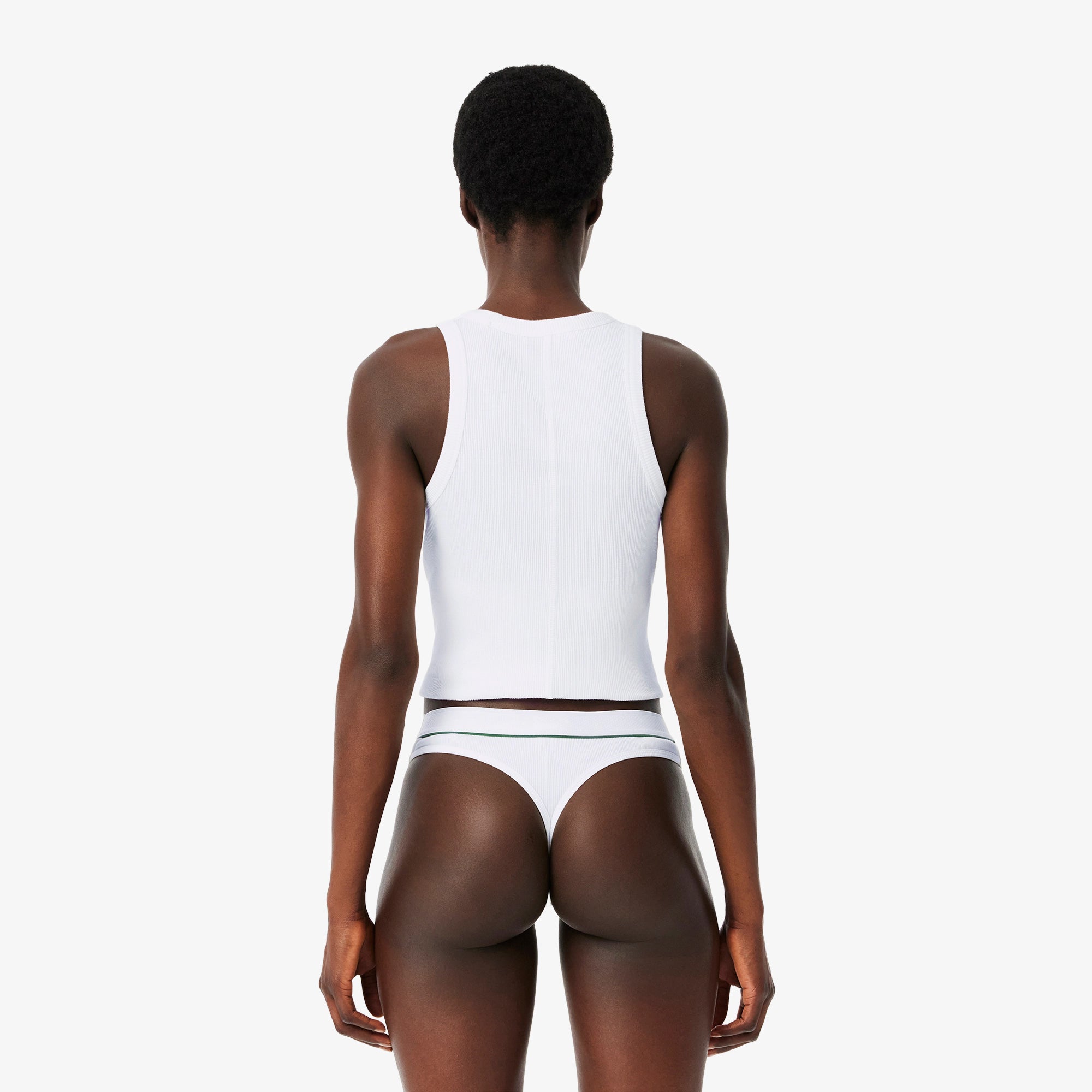 Lacoste Cuecas String Branco Lacoste 