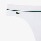 Lacoste Cuecas String Branco Lacoste 
