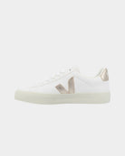 Sapatilhas Mulher Veja Campo Leather Branco/Dourado vista interior