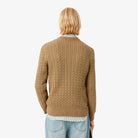 Lacoste Sweater de algodão e malha de cabo Bege Lacoste 
