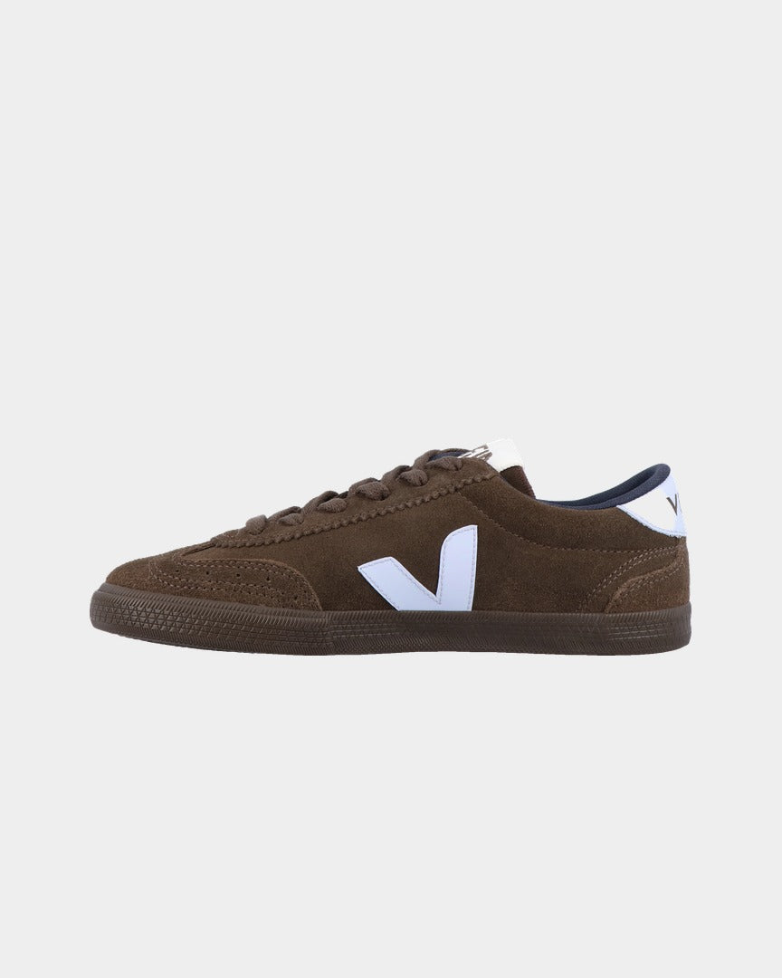 Sapatilhas Mulher Veja Volley Suede Castanho/Azul vista interior