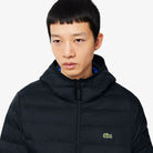 Blusão Homem Lacoste Corta-vento de Penas Impermeável Preto Lacoste 