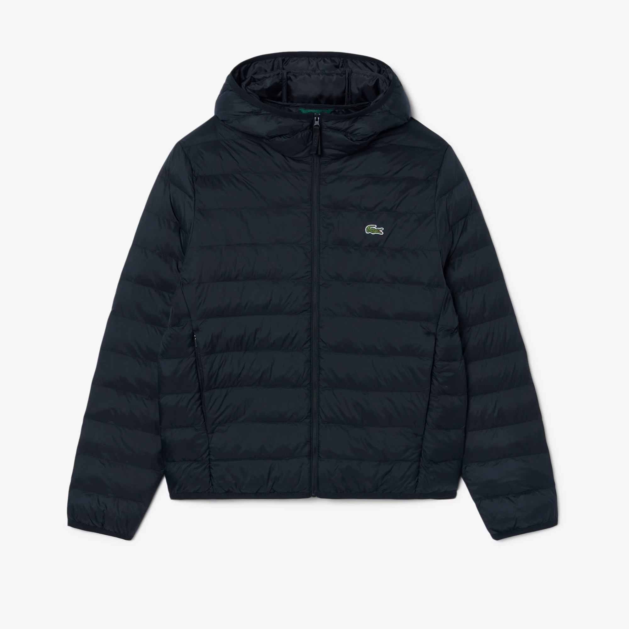 Blusão Homem Lacoste Corta-vento de Penas Impermeável Preto Lacoste 