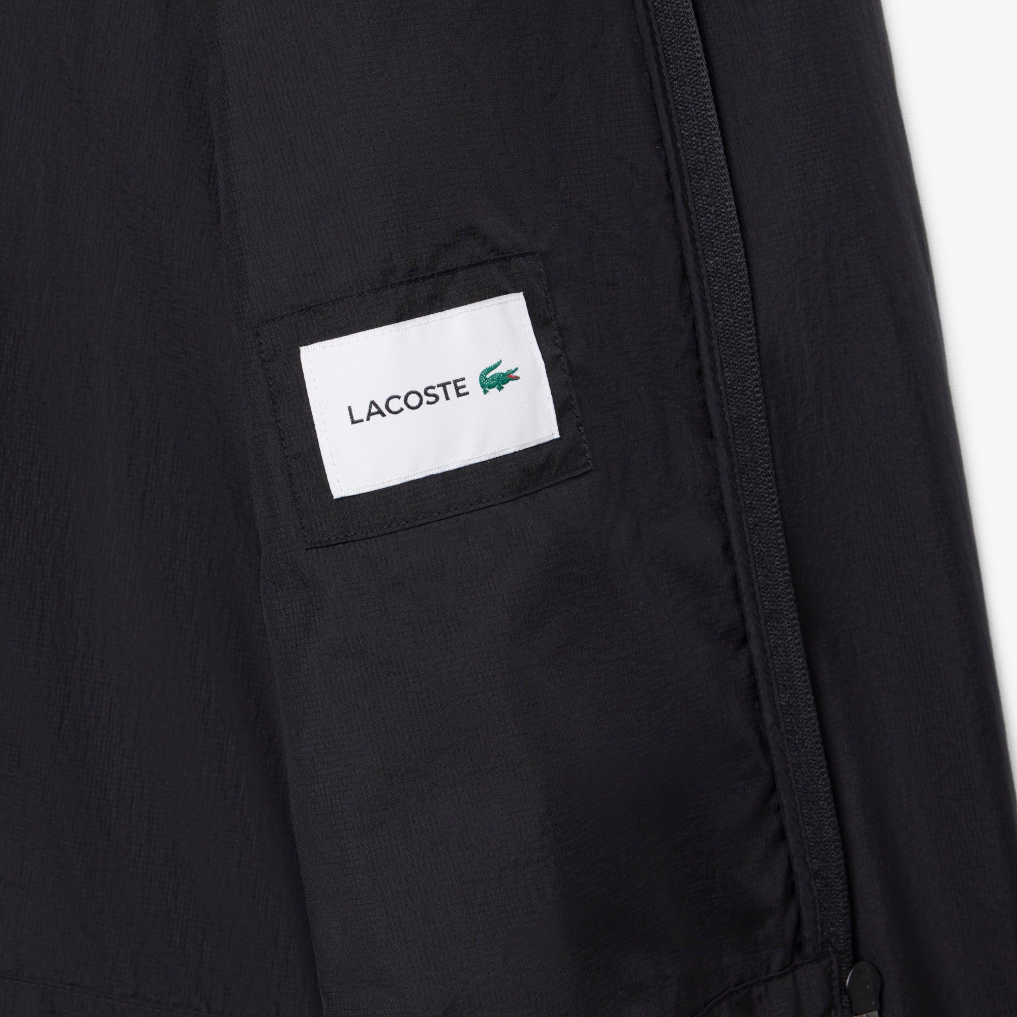 Blusão Lacoste Impermeável Dobrável Homem Preto Lacoste 