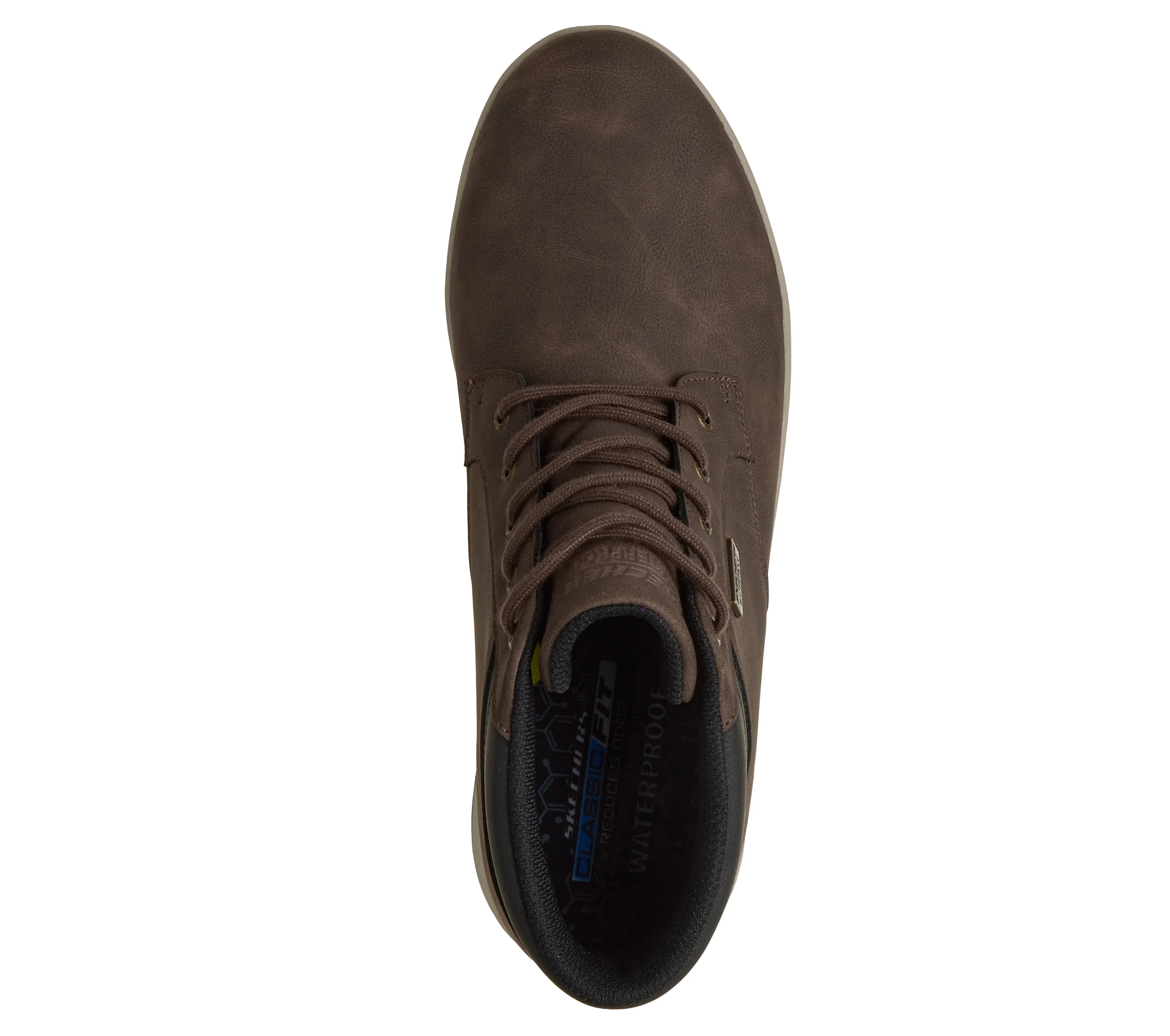 Bota Impermeável Homem Skechers Palmiro Wallace Castanho Skechers 