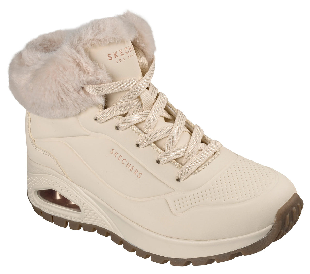 Bota Mulher Skechers Uno Rugged Antiderrapante Branco Skechers 