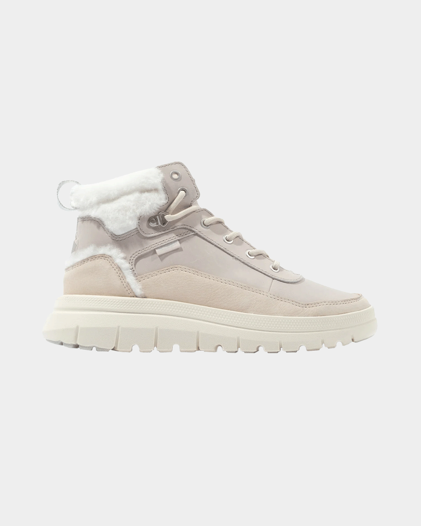 Bota Palladium Pallaflex Cuff Mulher Cinza