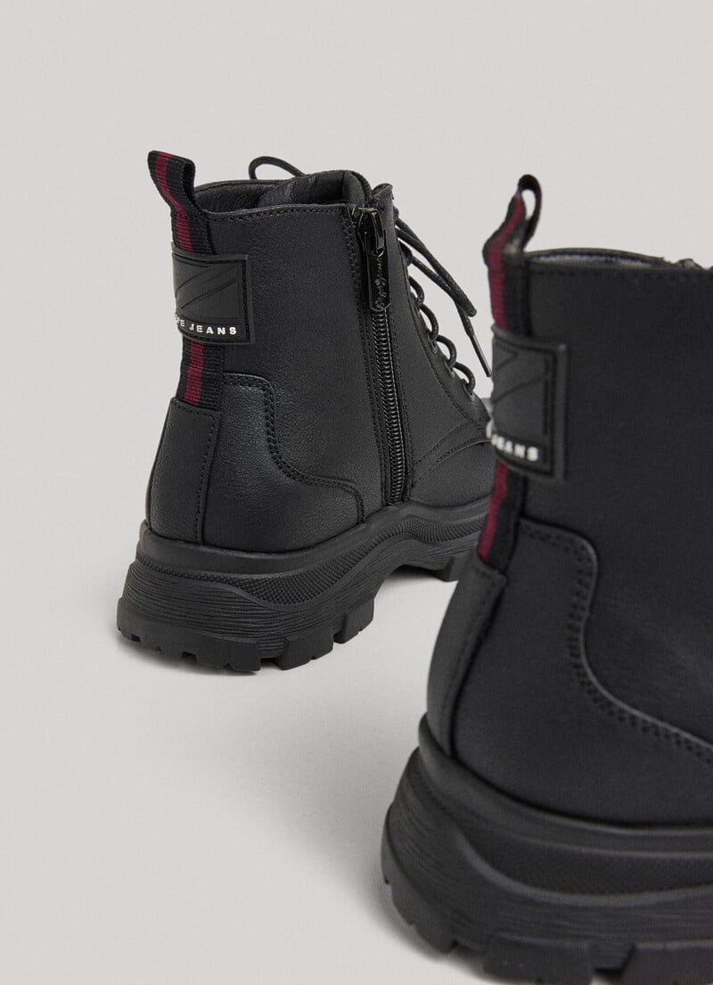 Botas Pepe Jeans Track Boot J Pretas