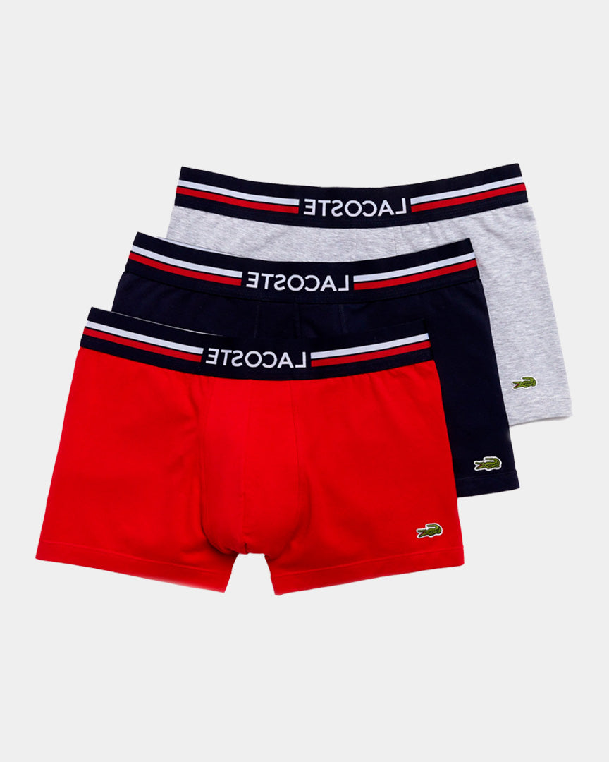 Three-Pack Multicolor Casual Boxers by Lacoste on Sale
