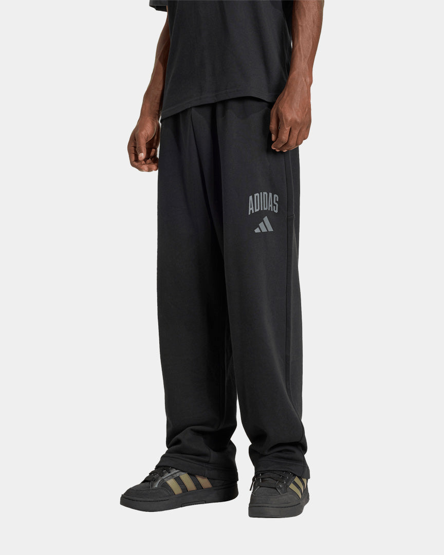 Calças Homem Adidas Collegiate Cardadas Pretas