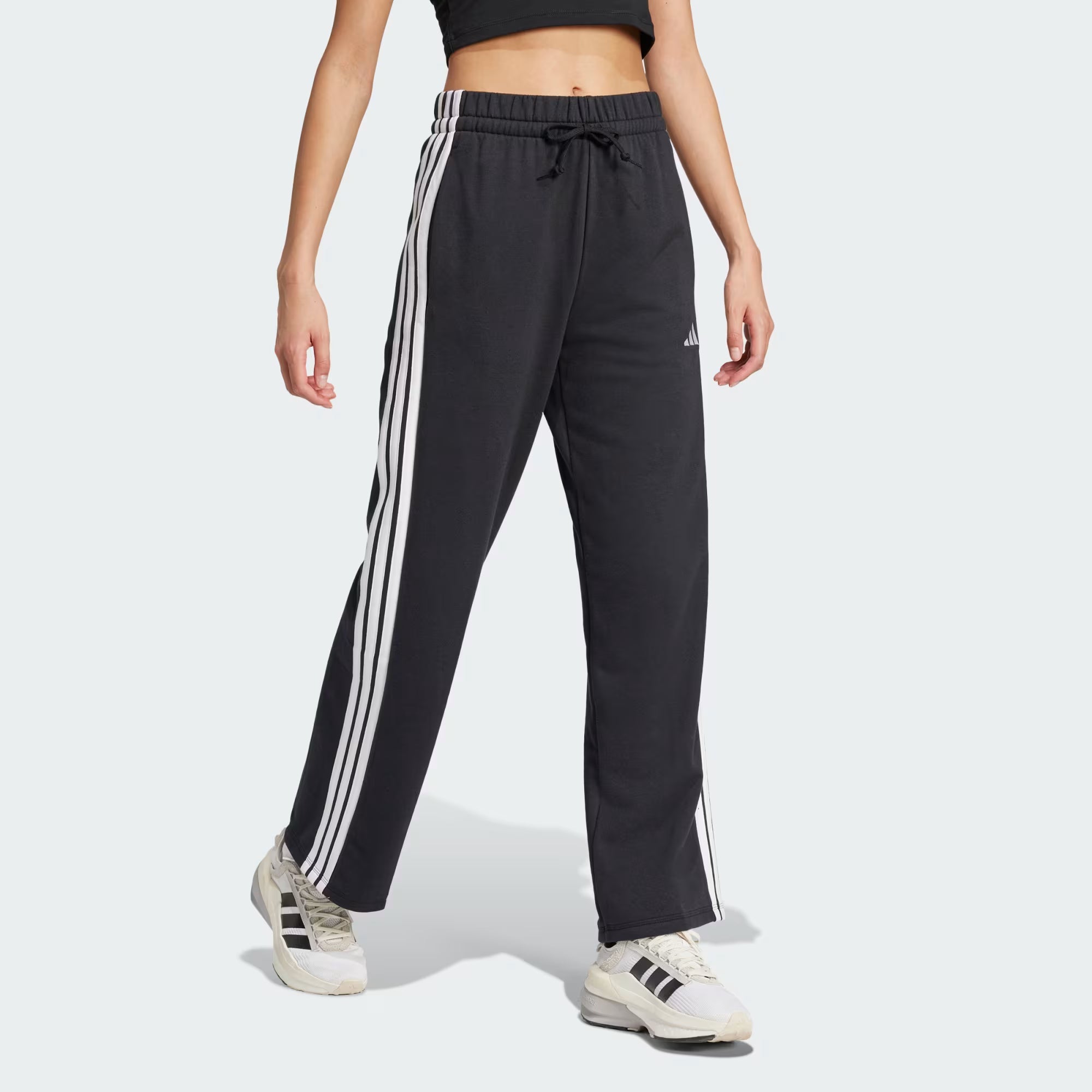 Calças Mulher Adidas 3S Preto/Branco Adidas 