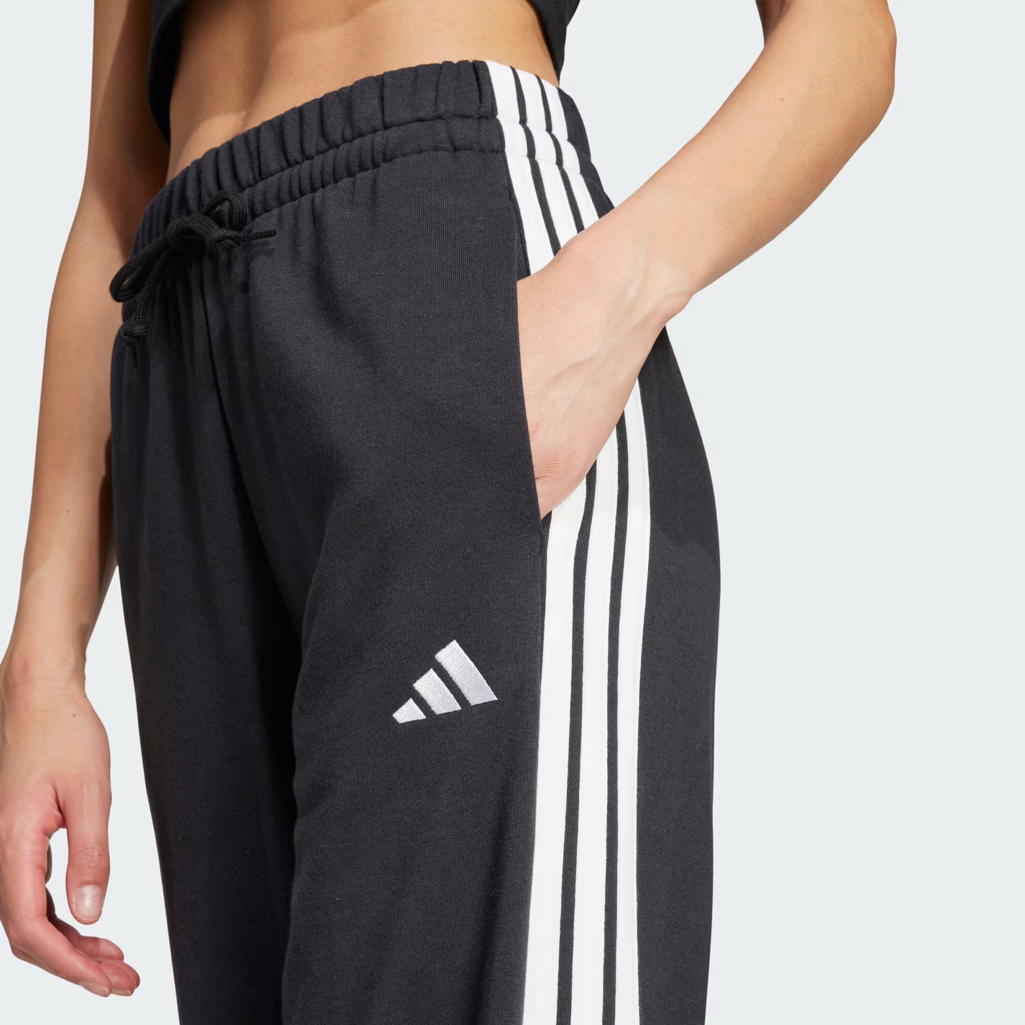 Calças Mulher Adidas 3S Preto/Branco Adidas 