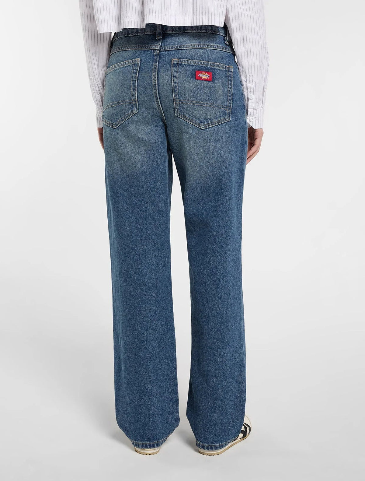 Calças Mulher Dickies 984 Relaxed Straight Marinho Dickies 