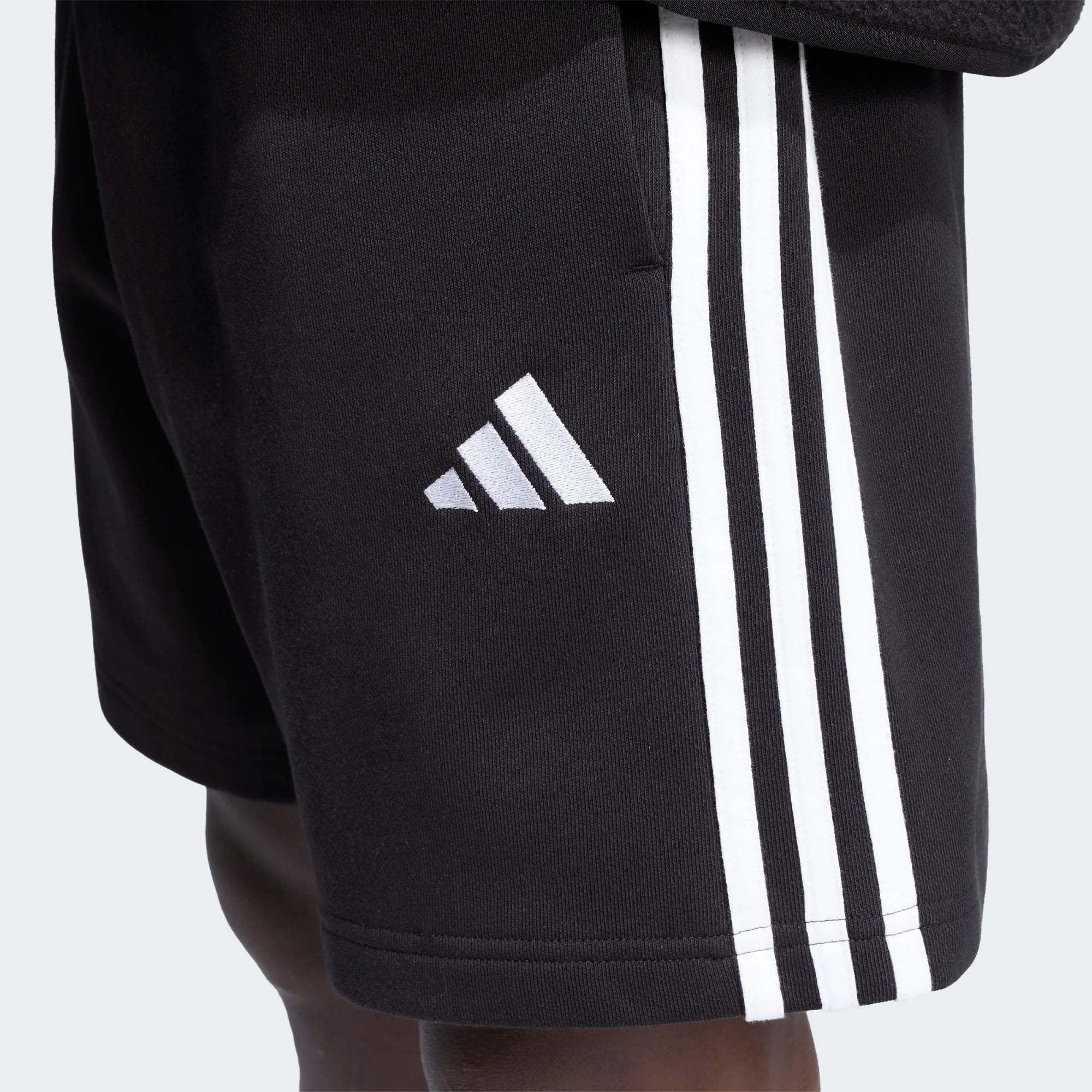 Calções Homem Adidas French Terry 3S Preto/Branco Adidas 