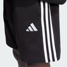 Calções Homem Adidas French Terry 3S Preto/Branco Adidas 