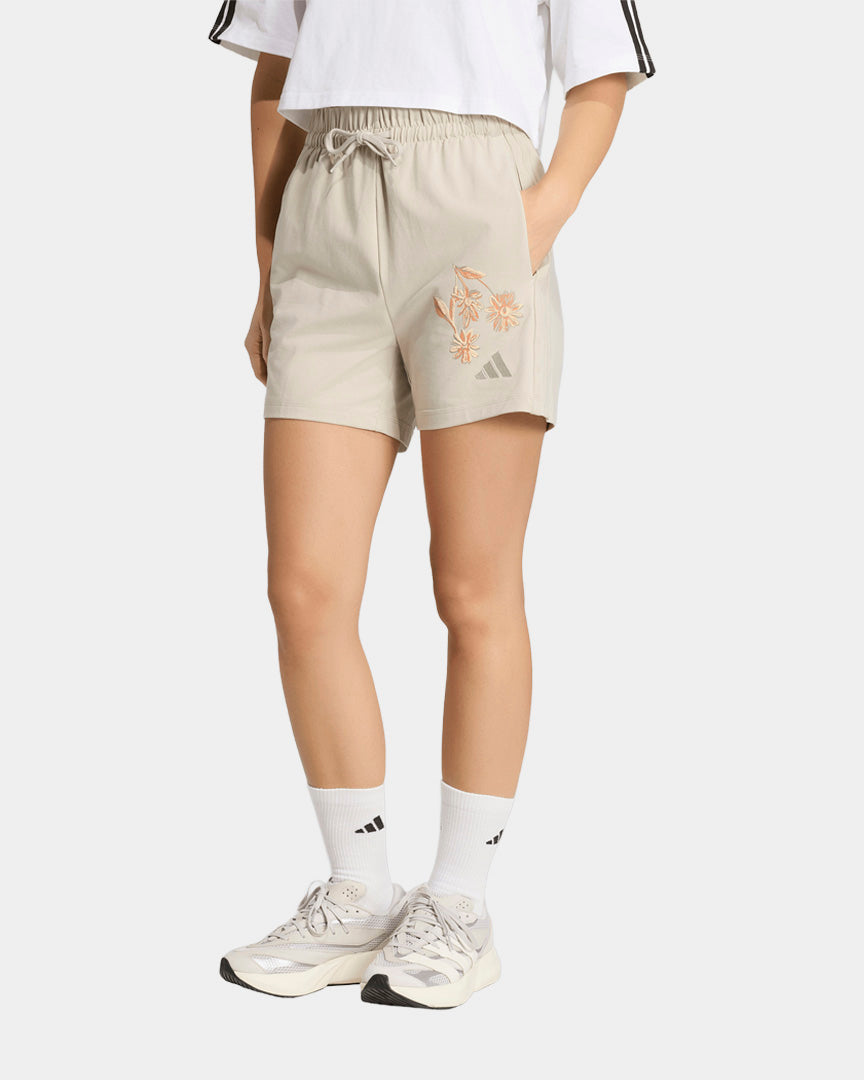 Calções Mulher Adidas Essentials 3S Bege Adidas 