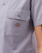 Camisa Mulher Dickies Work Cropped Cinza Dickies 