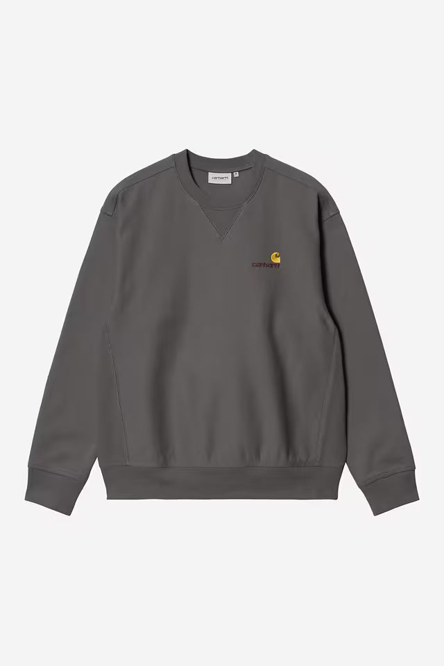 Camisola Homem Carhartt WIP American Script Cinza Carhartt 