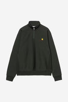 Camisola Homem Carhartt WIP American Script Meio-Fecho Verde Carhartt 