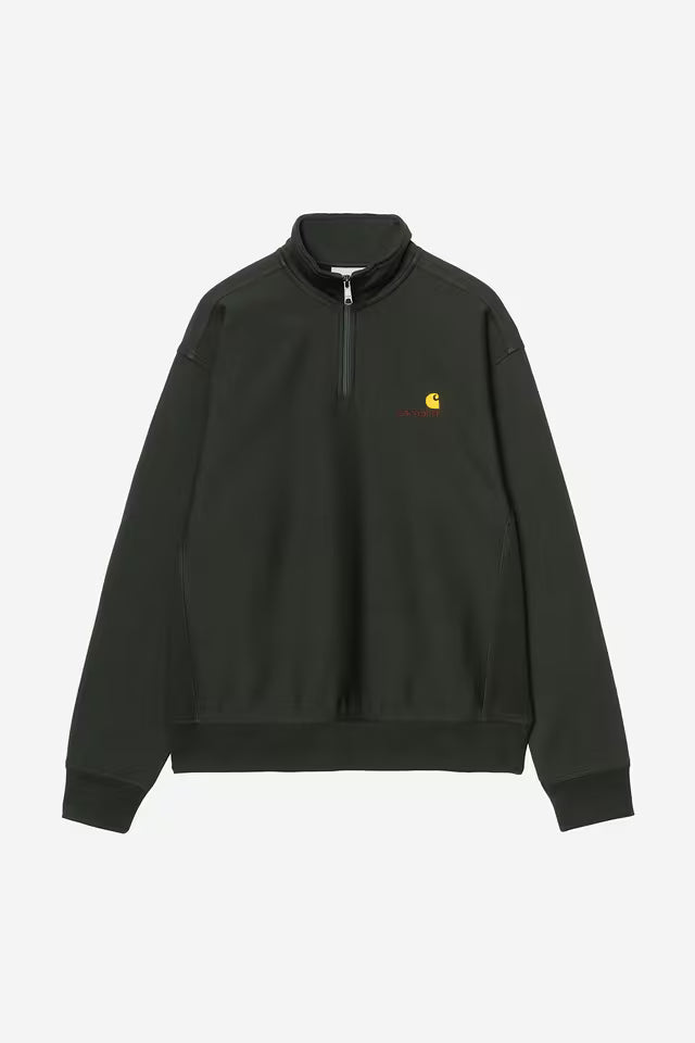 Camisola Homem Carhartt WIP American Script Meio-Fecho Verde Carhartt 