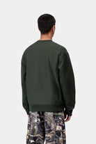 Camisola Homem Carhartt WIP American Script Verde Carhartt 