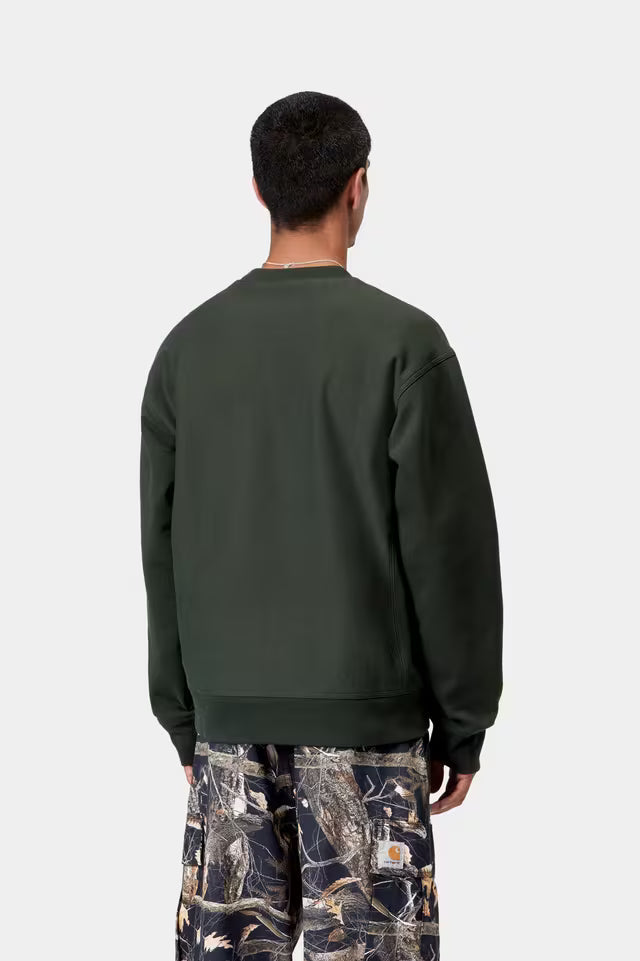 Camisola Homem Carhartt WIP American Script Verde Carhartt 