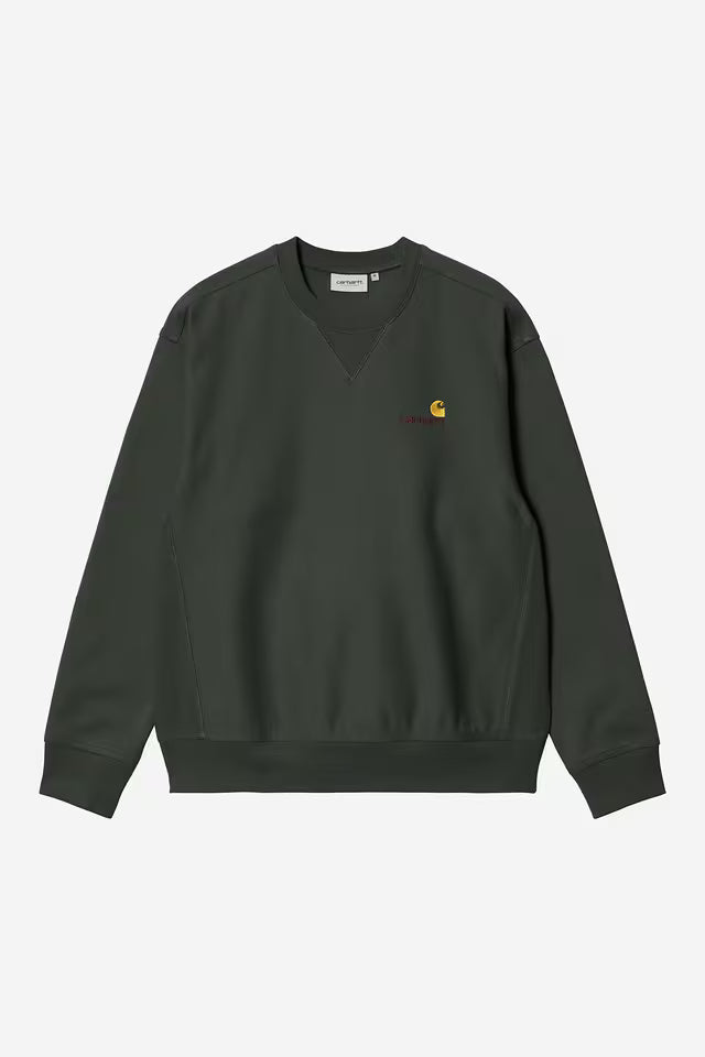 Camisola Homem Carhartt WIP American Script Verde Carhartt 