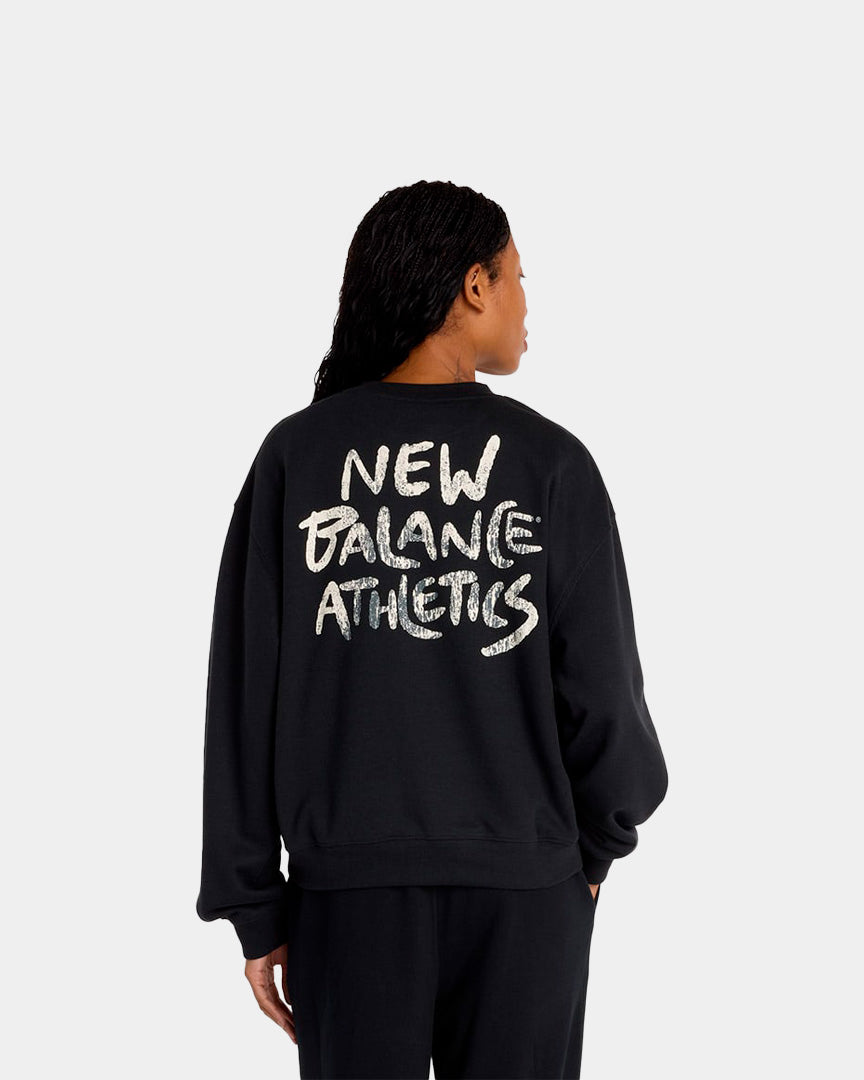 Camisola New Balance Visibly Loved Oversized Preta 