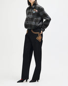Casaco Mulher Deus Ex Machina Lost World Wool Blend Bomber Cinza/Preto Deus Ex Machina 