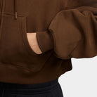 Casaco Mulher Nike Studio Cropped Cardado Castanho Nike 