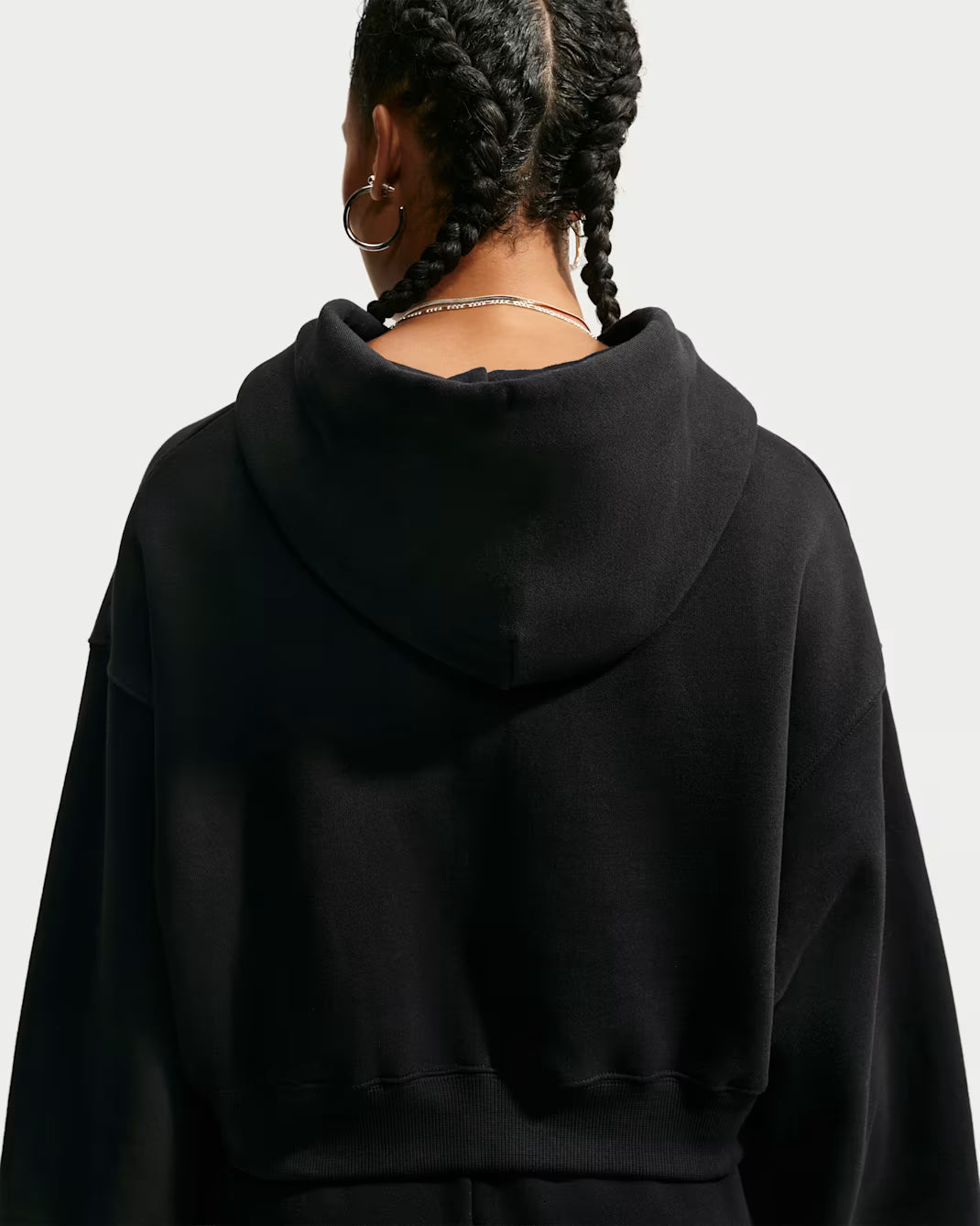 Casaco Mulher Nike Studio Cropped Cardado Preto Nike 