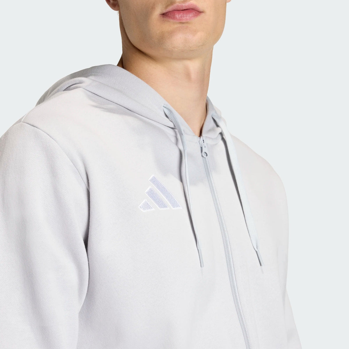 Casaco com Capuz Homem Adidas Entrada26 Cinza Adidas 