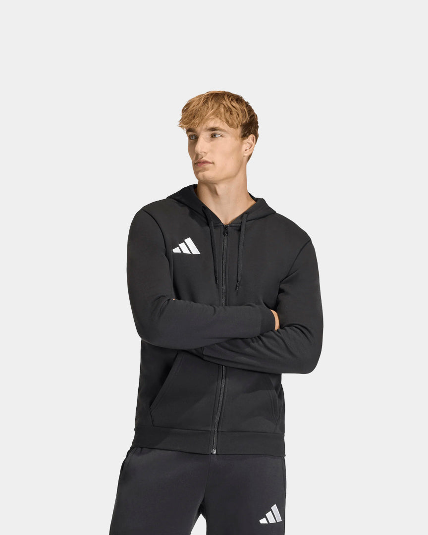 Casaco com Capuz Homem Adidas Entrada26 Preto Adidas 
