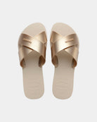 Chinelos Havaianas Aqua Metal Mulher Bege Havaianas 