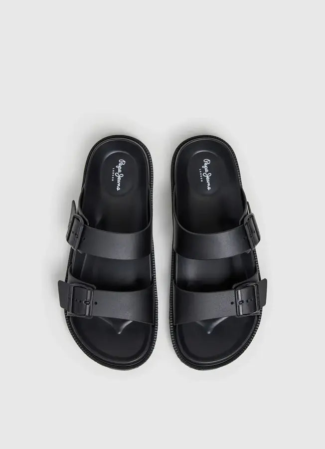 Chinelos Homem Pepe Jeans Ocean Brand Pretos Pepe Jeans 