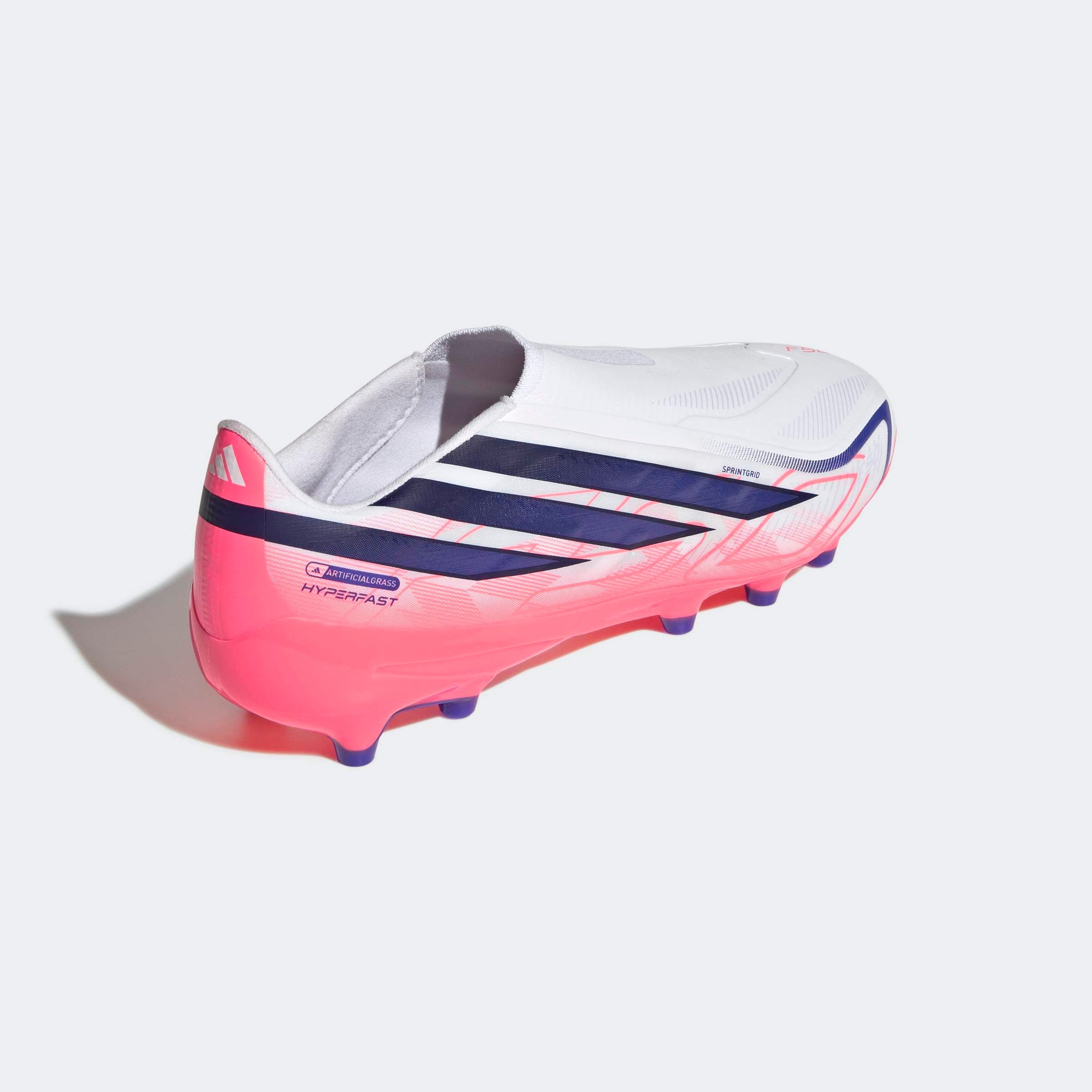 Chuteiras Adidas F50 Hyperfast League LL AG Branca/Rosa Adidas 