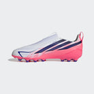 Chuteiras Adidas F50 Hyperfast League LL AG Júnior Branca/Rosa Adidas 