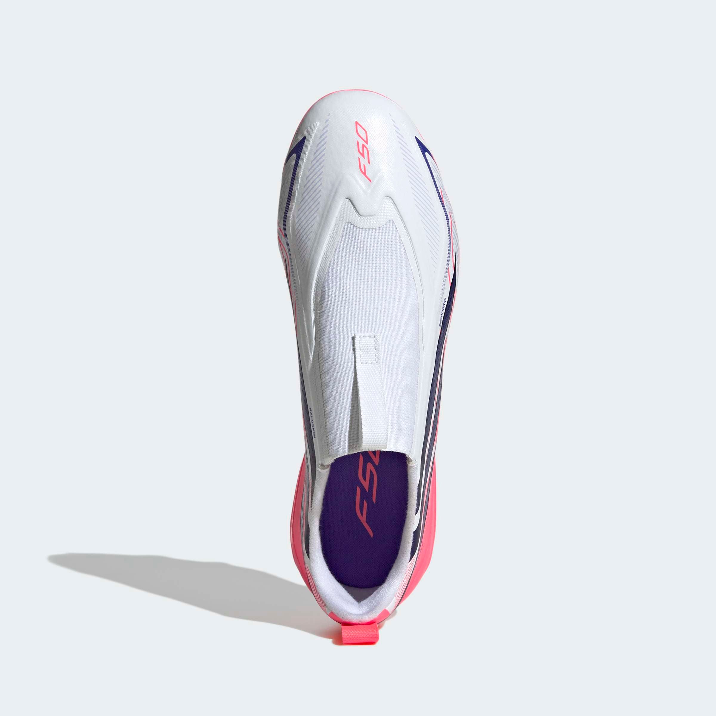 Chuteiras Adidas F50 Hyperfast League LL FG Branca/Rosa Adidas 