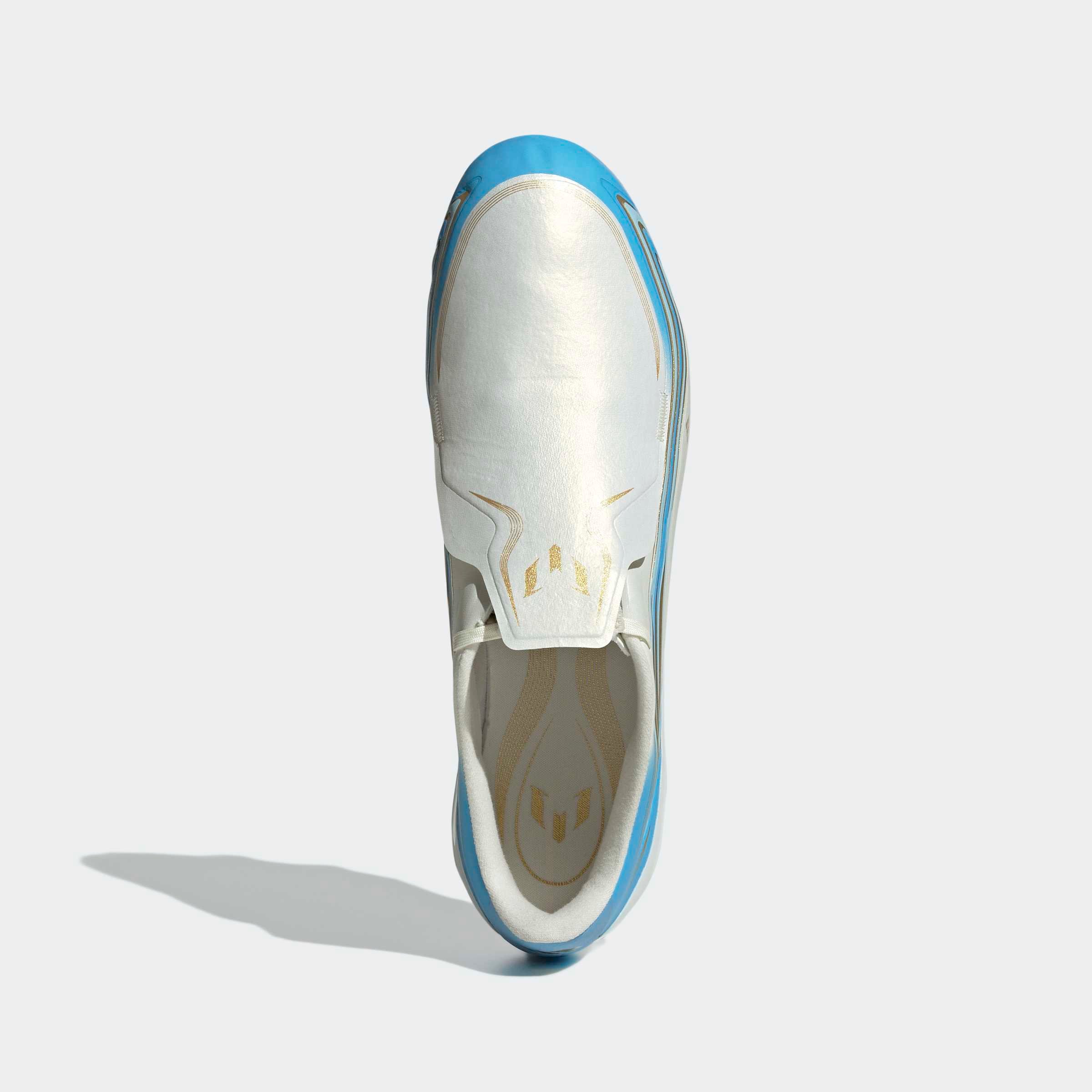 Chuteiras Adidas F50 Messi League FG Branca/Dourada Adidas 