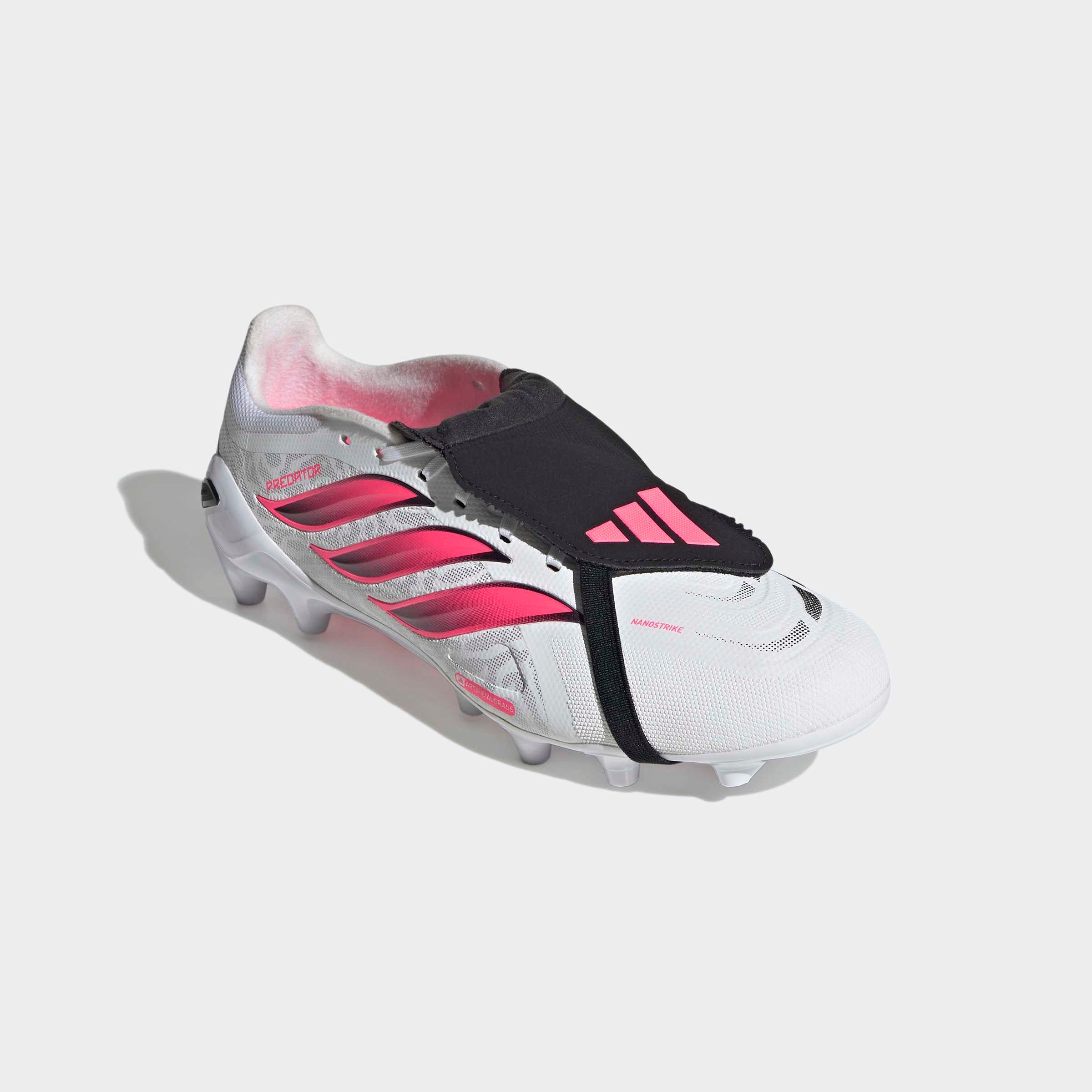 Chuteiras Adidas Predator League FT AG Branca/Rosa Adidas 
