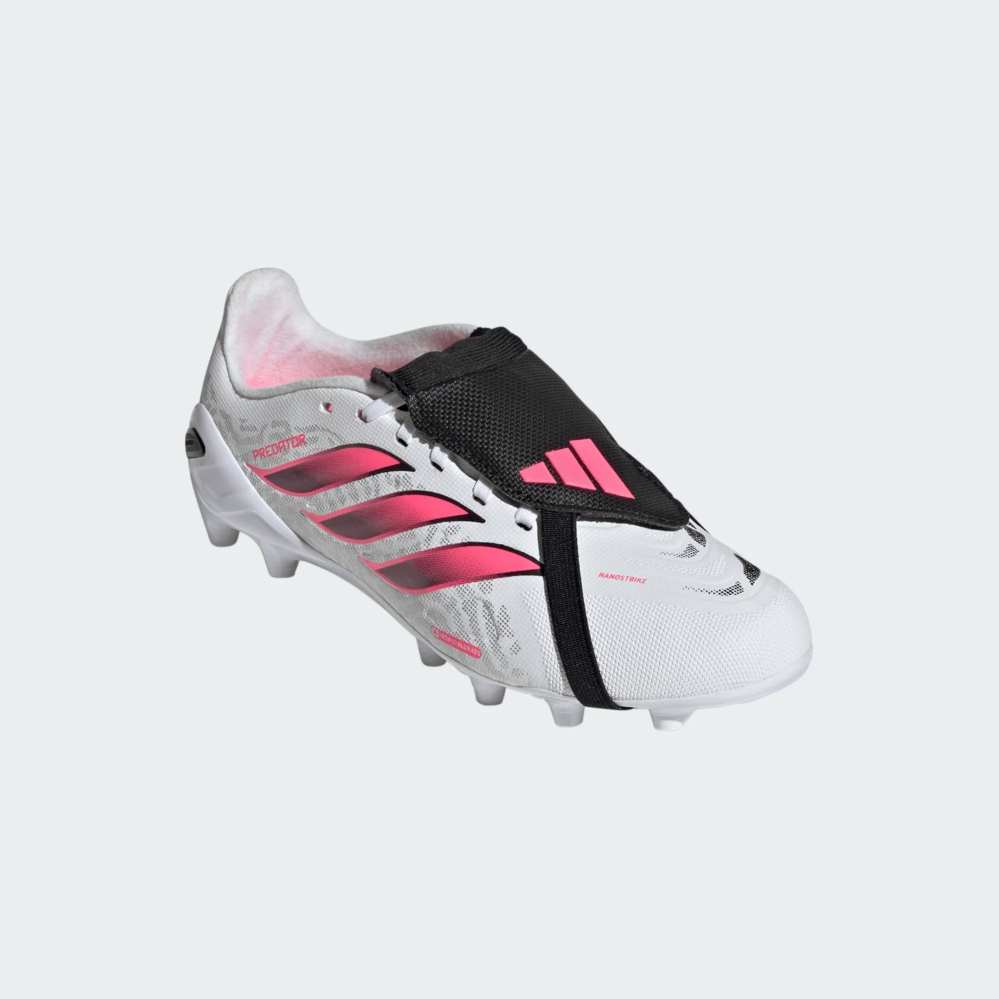 Chuteiras Adidas Predator League FT AG J Branca/Rosa Adidas 