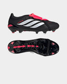Chuteiras Adidas Predator Pro FT FG Preto/Branco lateral e sola