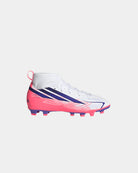 Chuteiras Criança Adidas F50 Hyperfast Club Branco/Roxo/Laranja Adidas 