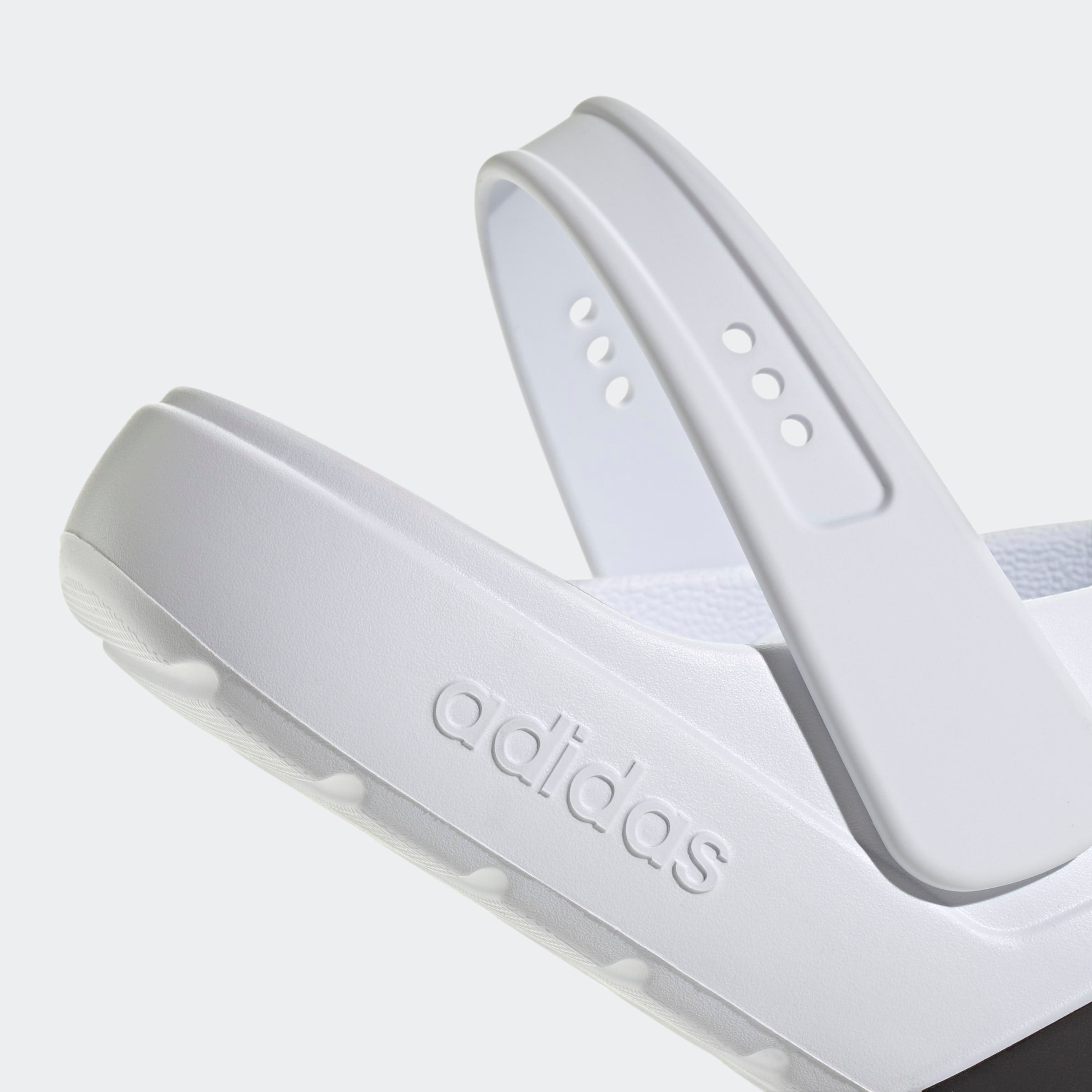 Crocks Adidas Adilette Unissexo Brancos/Pretos Adidas 