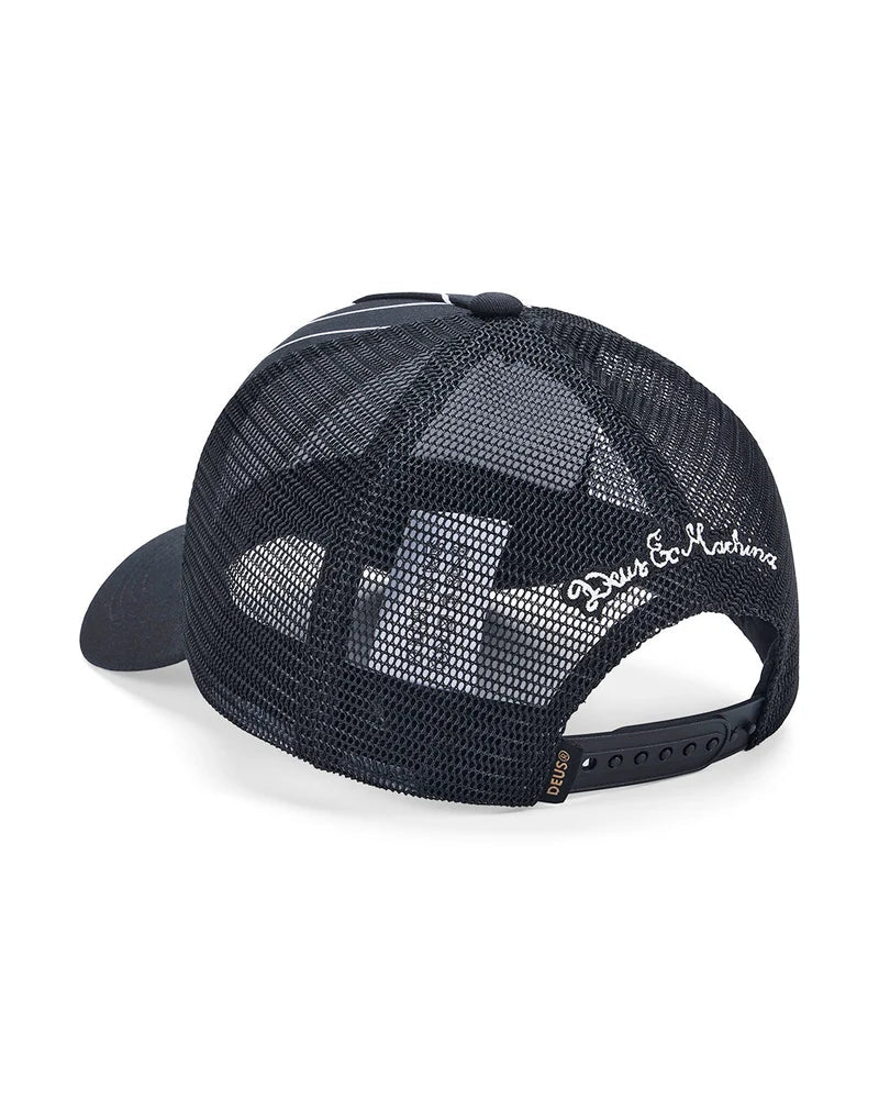 Boné Deus Ex Machine Forecourt Trucker Preto Deus Ex Machina 